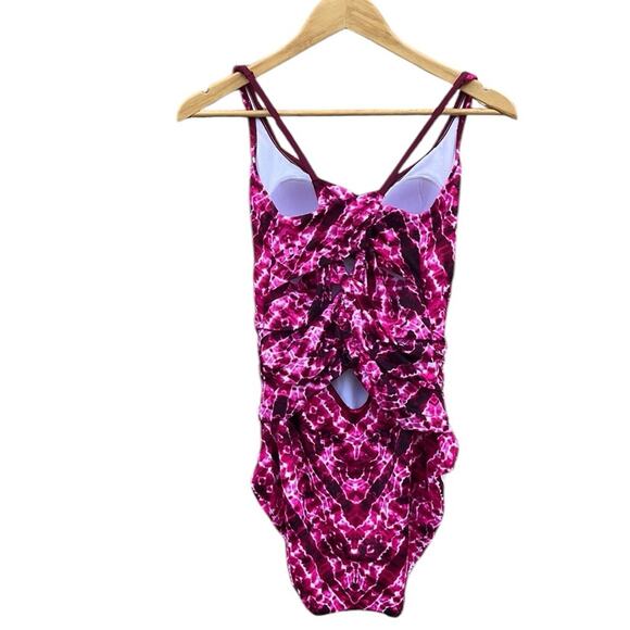 Coastal Blue Pink and Black One-Piece Swimsuit size large NWOT - Picture 4 of 8